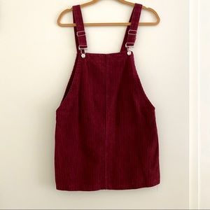 💋 Corduroy Overall Dress